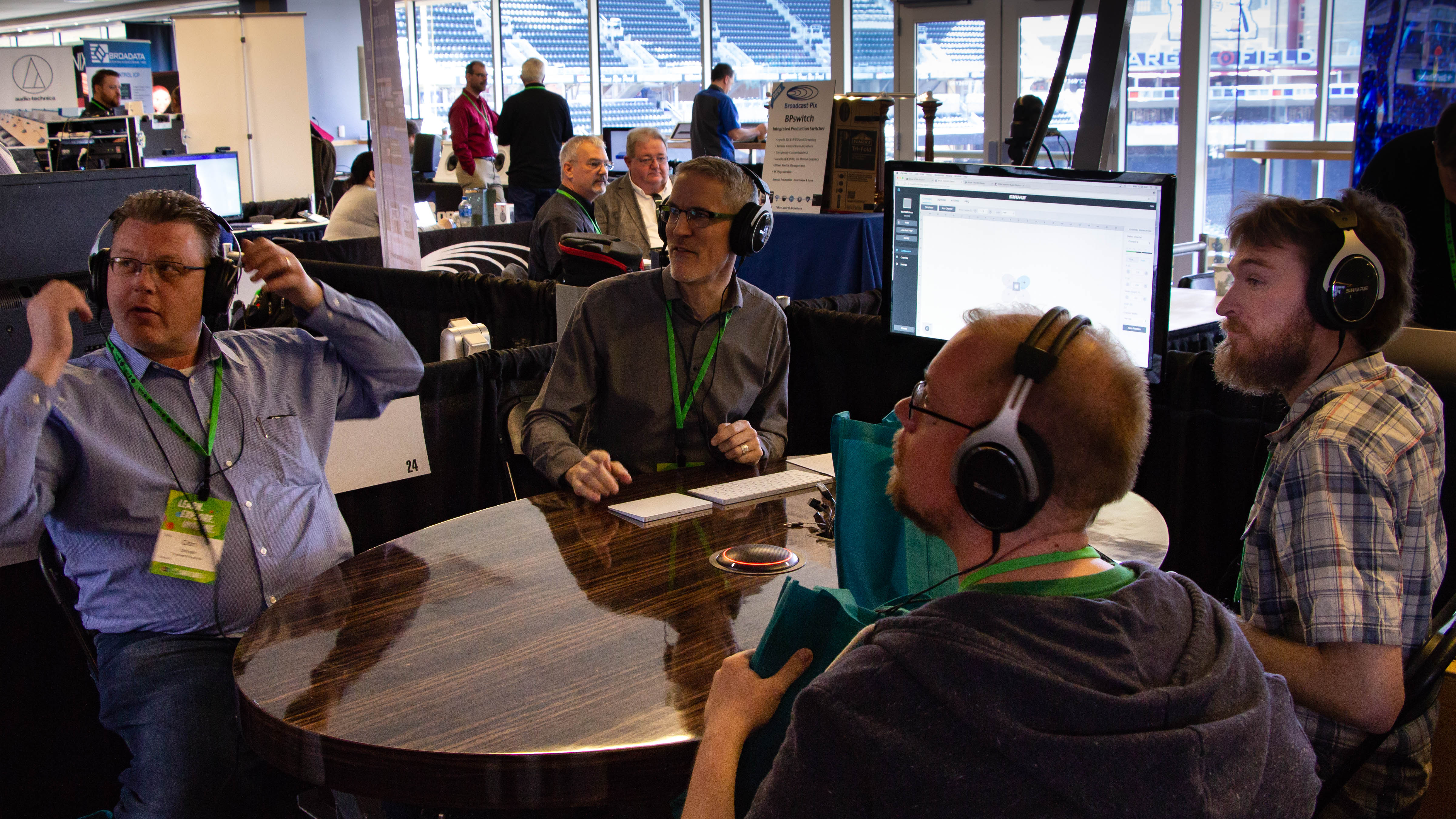 FORTÉ LIVE attendees join Shure's audio demonstration on Wednesday at Target Field. | FORTÉ Systems