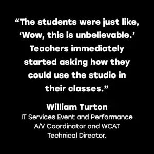 direct quote from AV Coordinator at Westminster Schools